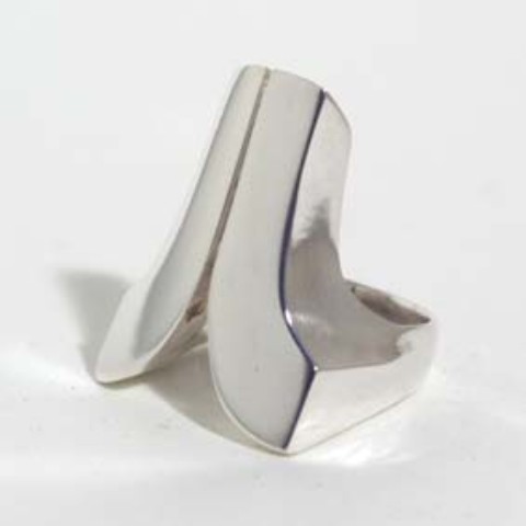 【効果音シルバーリング】ハ（シルバー）（サイズ11）