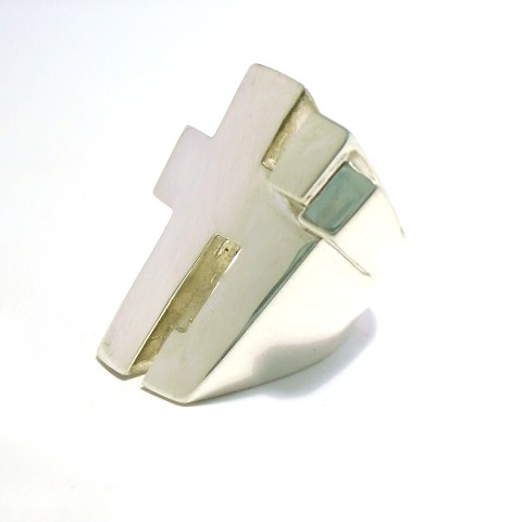 【効果音シルバーリング】ガ（シルバー）（サイズ11）