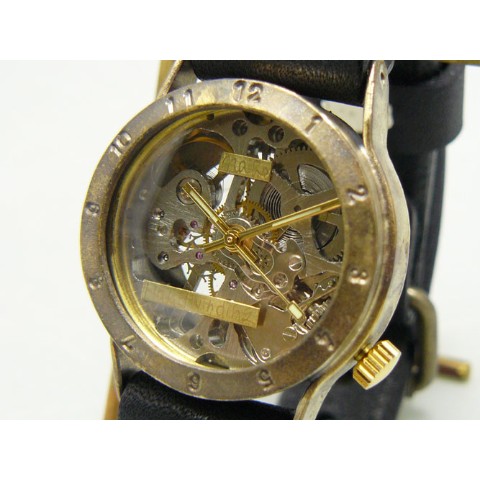 【手作り腕時計】BHW057 手巻BrassMens ””Exploere-BHW””【完全受注生産】