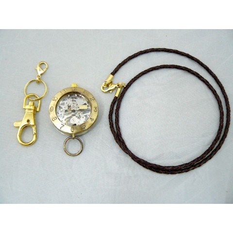 【手作り腕時計】BHW056 手巻きBrassJUMBO懐中【完全受注生産】