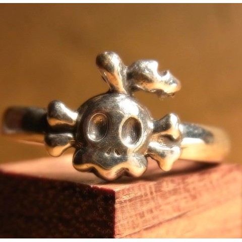 【林檎屋】ドクロ・リンゴ・リング　小