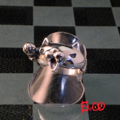 【1.69[one.rock]】【2.69[ニャン ロック]】【リング】Neko-punch!（15号）