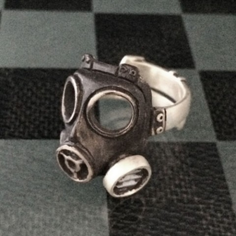 【1.69[one.rock]】【リング】Gasmask type-M（17号）