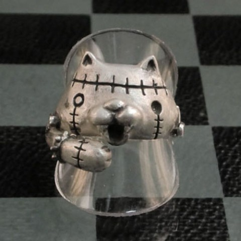 【1.69[one.rock]】【2.69[ニャン ロック]】【リング】Fnyanken （11号）