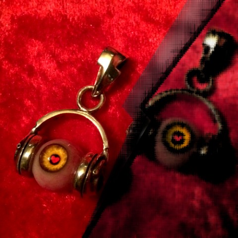 【1.69[one.rock]】【ペンダントトップ】Music junkie♪　イエロー＆ハート