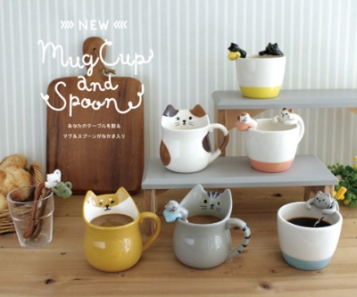 【マグカップ＆スプーン】癒しのティータイムを演出します。 / 雑貨通販 ヴィレッジヴァンガード公式通販サイト