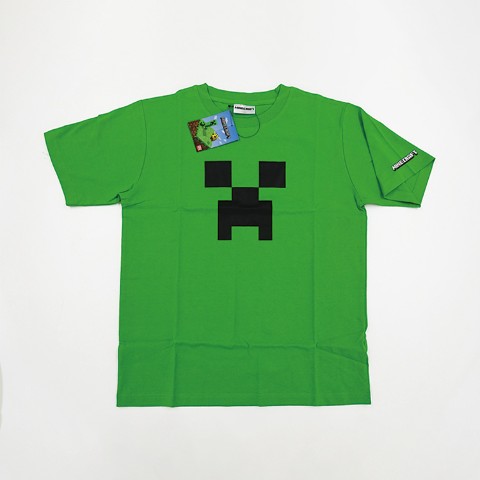 【Minecraft】クリーパーフェイス Tシャツ Lサイズ