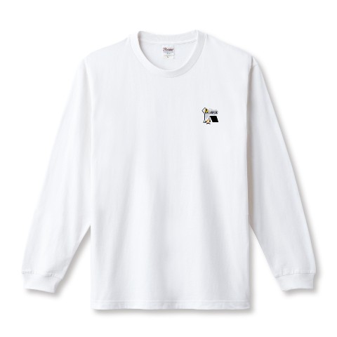 【Oki、s BASE】ロングスリーブTシャツ WH ランタン（XLサイズ）