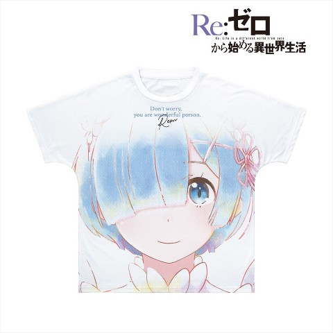 【Re:ゼロから始める異世界生活】レム Ani-Art aqua label フルグラフィックTシャツユニセックス(サイズ/XL)