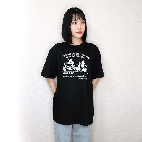 【ゆるキャン△】　肇＆リンTシャツ XL ブラック