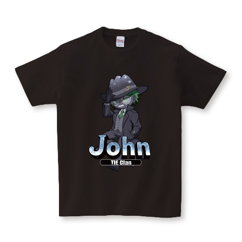 【TIE J0hn】Tシャツ BK（Mサイズ）