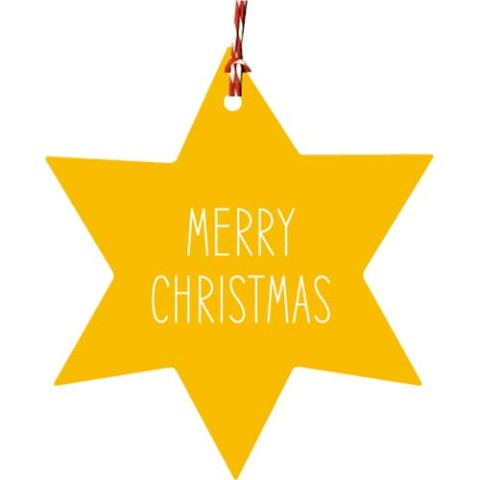 【クリスマス雑貨】Christmas Ornament Tag - Star