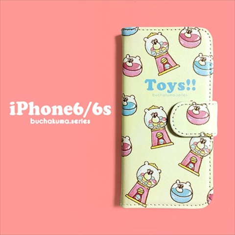 【iPhone6/6s】【ぶちゃくま。】Toys手帳型iPhoneケース