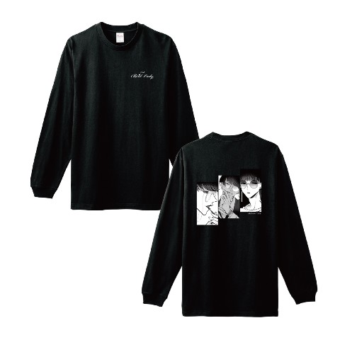 【ヒマチの嬢王】ロングTシャツ(ハザマ)　ブラック　L