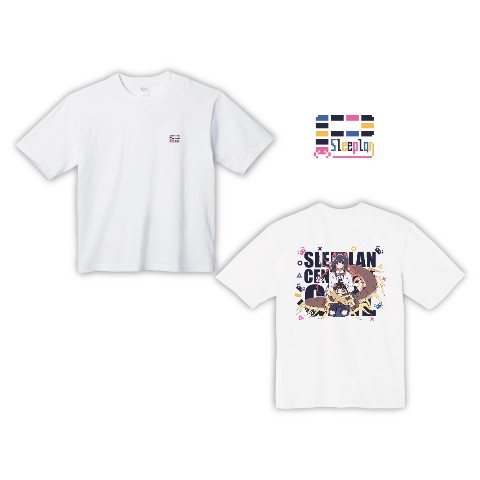 【熊野プラン】ムカデちゃんビッグTシャツ　ホワイト　XLサイズ