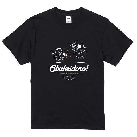 【オバケイドロ】Tシャツ（ブラック）XLサイズ