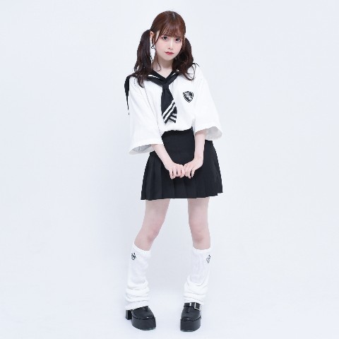 【TRAVAS TOKYO】Sailor collor H/S Shirtst 【White】