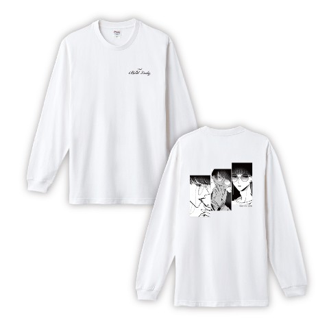 【ヒマチの嬢王】ロングTシャツ(ハザマ)　ホワイト　L