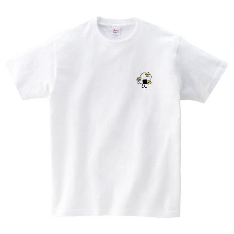 【フリイラくん】Tシャツ WH POPおにぎり（XLサイズ）