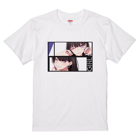【いちき】Tシャツ　ホワイト　XL　スマイル/ウインク