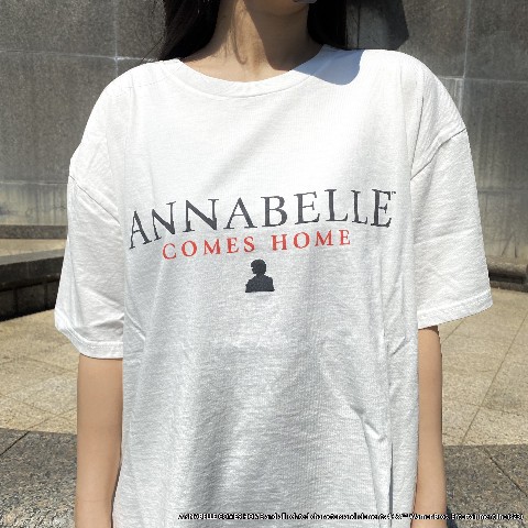 【ホラーTシャツ】ANNABELLE ホワイト（Mサイズ）