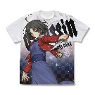 【Fate/Grand Order】アサシン/両儀式 フルグラフィックTシャツ/WHITE-S