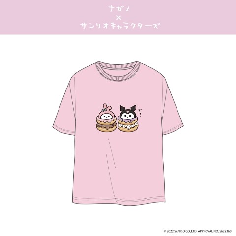 【ナガノ×サンリオキャラクターズ】Tシャツ マイメロディ＆クロミ Mサイズ