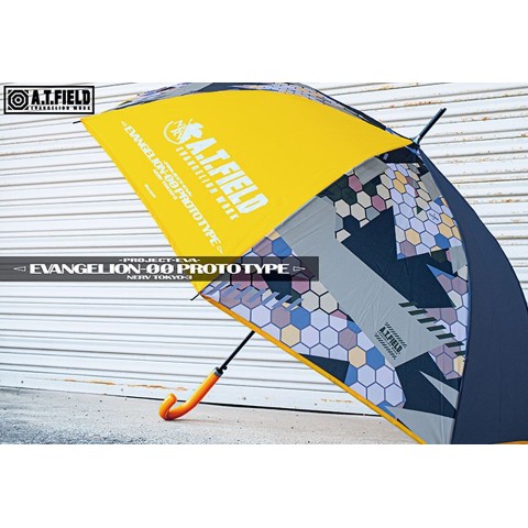【エヴァンゲリオン】ATF６５ＣＭ耐風 ジャンプ傘 イエロー