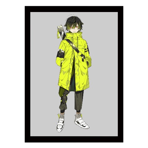 【鳥井まあ】A3サイズ複製原画 yellow jacket boy