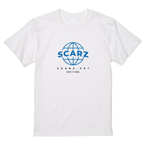 【SCARZ】Tシャツ　アース　ホワイト　M