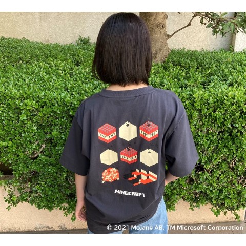 【Minecraft】TNTバックプリントTシャツ Lサイズ