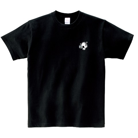 【フリイラくん】Tシャツ BK 音楽（XLサイズ）