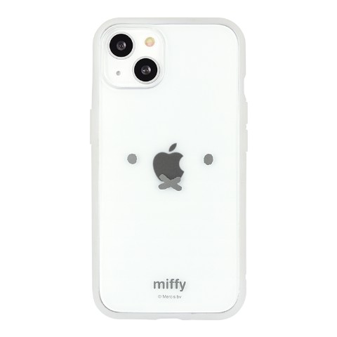 【ミッフィー】iPhone13対応 IIIIfit(clear)ケース ホワイト