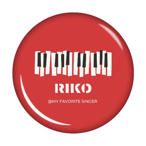 【RIKO】缶バッジ RD