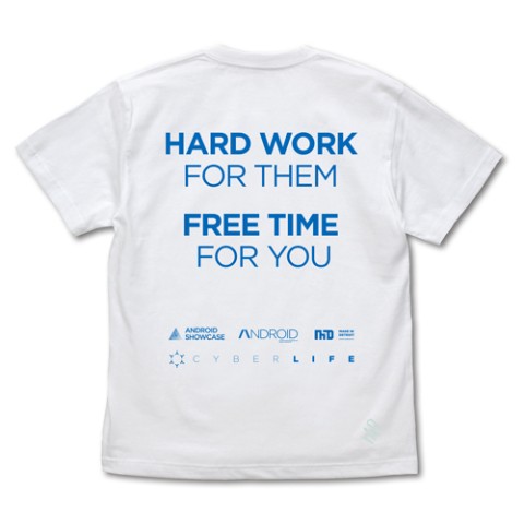 【Detroit: Become Human】サイバーライフ社 Tシャツ/WHITE-XL