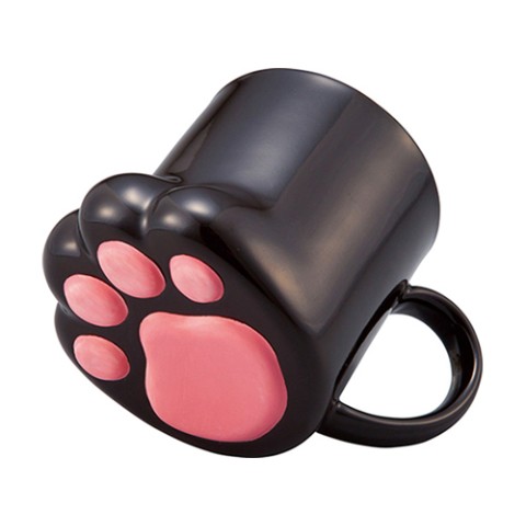 肉球マグカップ　黒猫