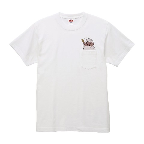 【うぃむ】ポケTシャツ  WH（Lサイズ）