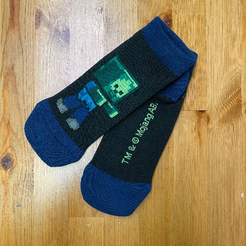 【Minecraft】スニーカー靴下 83パープル/B 19-24