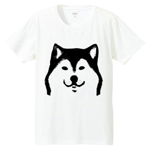 【せいこせんせい】柴犬　Tシャツ（ホワイト）　Lサイズ