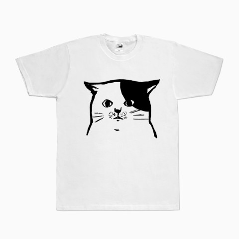 【せいこせんせい】猫ちゃん　 Tシャツ （ホワイト）　Lサイズ