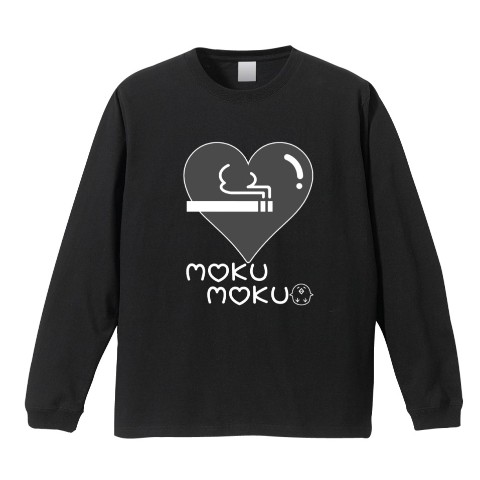 【アイドル鳥越】ロングTシャツ BK MOKU MOKU（Lサイズ）
