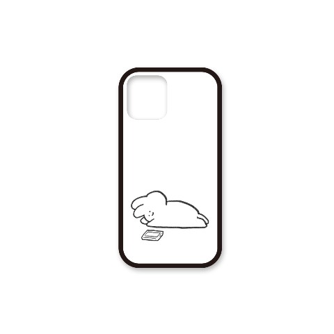 【全てがめんどくさいウサギ】ガラス　iphone12proケース