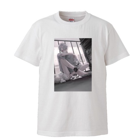 【雪杜】Tシャツ 絆創膏 ホワイト（XLサイズ）