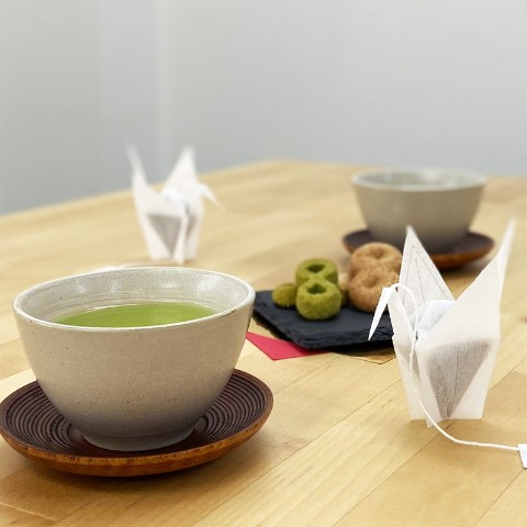 【8の字Cafe】KAWAIIPACK 3D 折り鶴（2bags/静岡緑茶ブレンド）