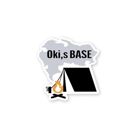 【Oki、s BASE】ダイカット　ステッカー  スタンダード