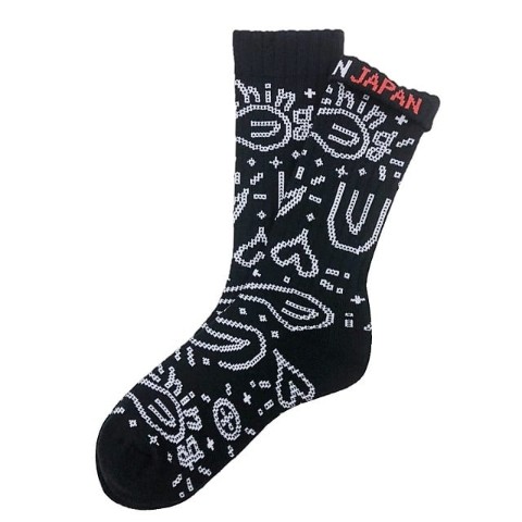 【ching&co.】ペイズリー -black- Socks