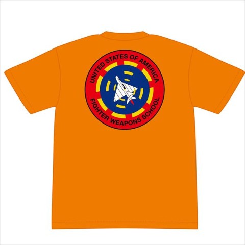 【トップガン】TOP GUN ファイターウエポンスクール Tシャツ（オレンジ/Lサイズ）