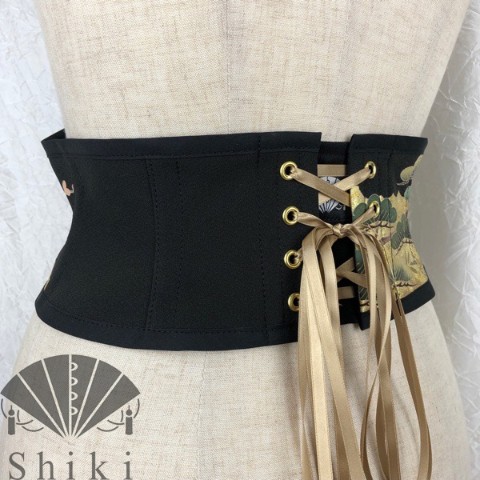 【Shiki】黒留袖の着物コルセット（梅園） / 雑貨通販 ヴィレッジヴァンガード公式通販サイト