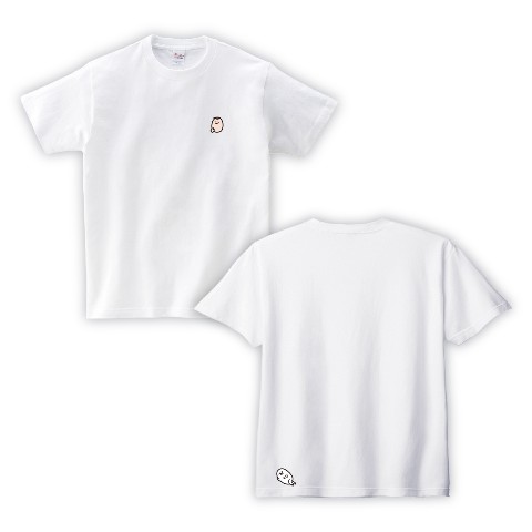【つん】Tシャツ 刺繍 ホワイト（XLサイズ）