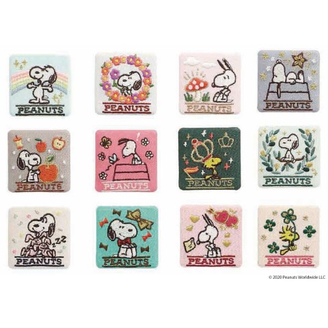 【PEANUTS】刺繍ブローチコレクション 単品(全12種)